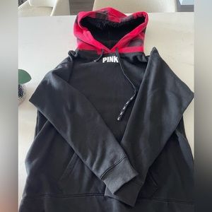 Pink VS plaid hoodie
